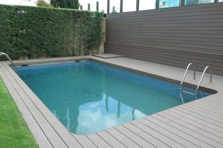 Tarima Tecnologica Exterior Gris Piscina