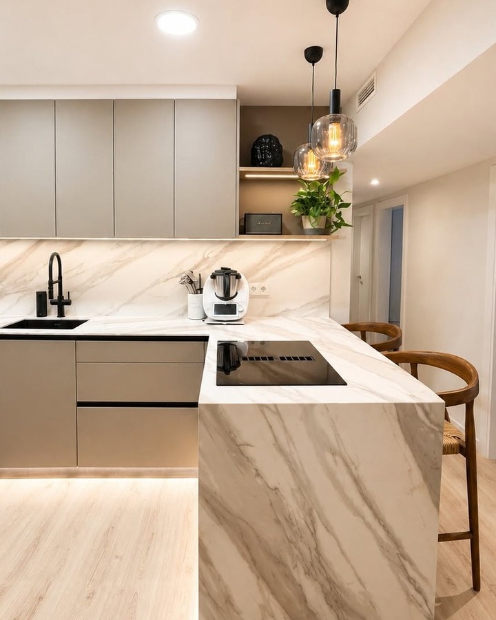 Lateral Cocina Tarima Roble Kalas Arena
